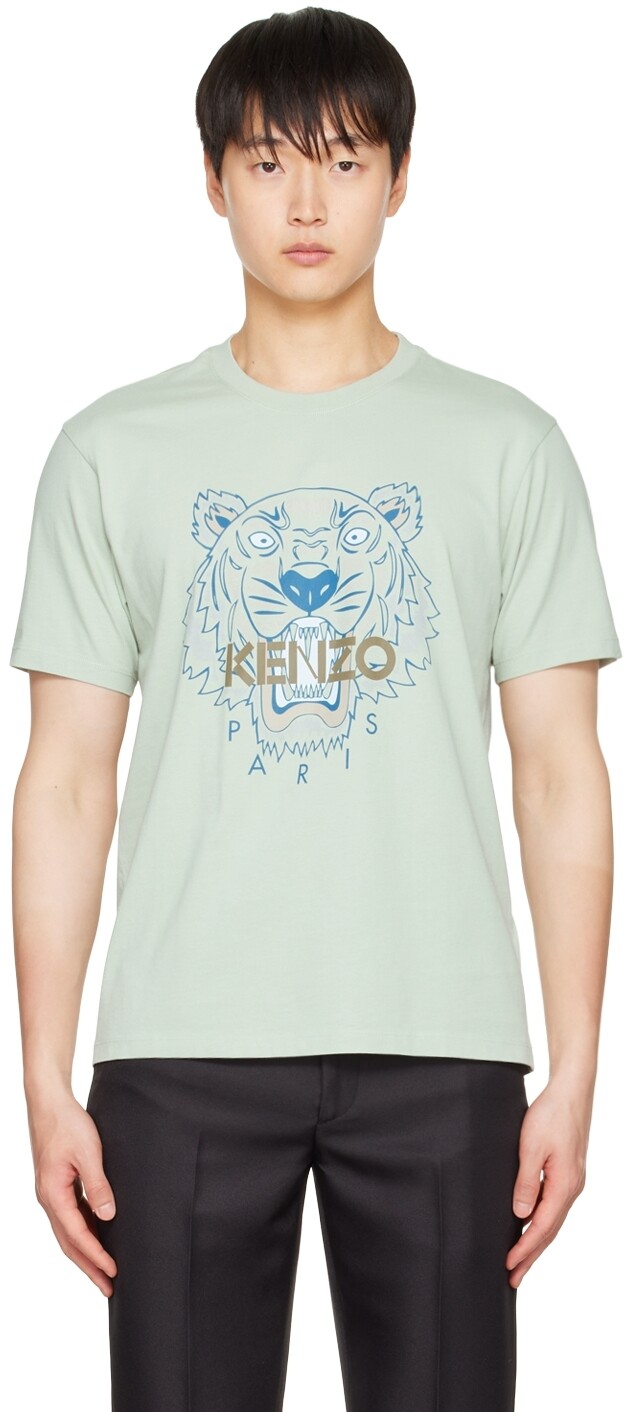 

Зеленая футболка из органического хлопка Kenzo