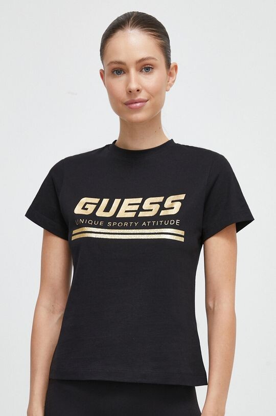 

Футболка из хлопка Guess, черный