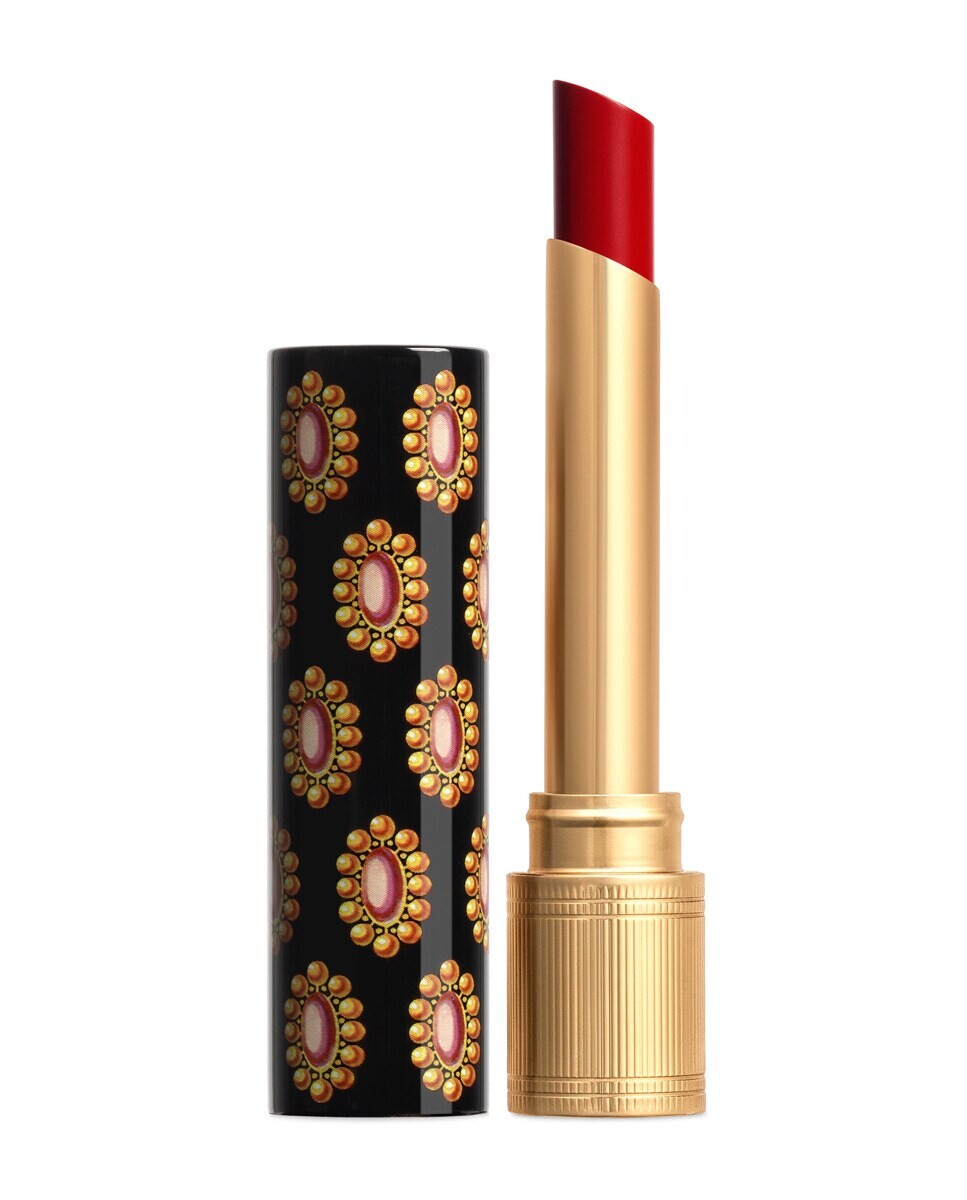 

Губная помада Gucci Rouge de Beauté Brilliant, тон 517 - abbie maroon red