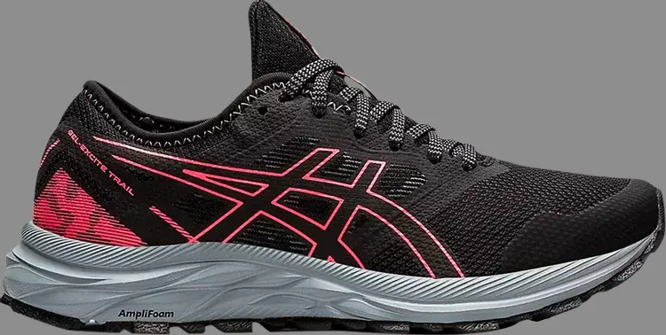 

Кроссовки wmns gel excite trail 'black blazing coral' Asics, черный