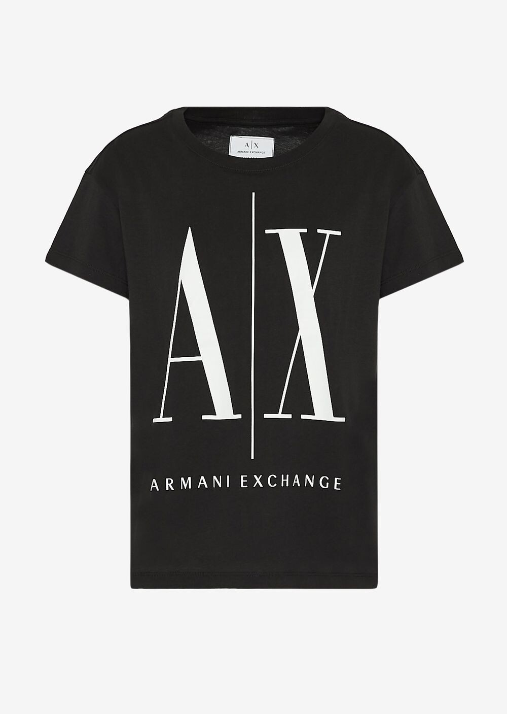 

Футболка Icon с логотипом бойфренда Armani Exchange, черный
