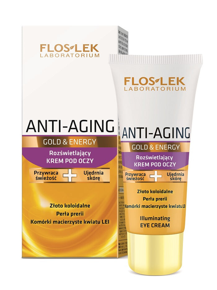

Floslek Осветляющий крем для кожи вокруг глаз Anti-Aging Gold & Energy 30 мл