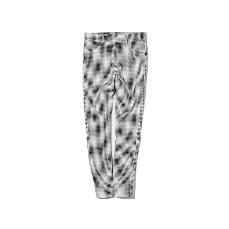 

Брюки Uniqlo Ultra Stretch High Printed Cropped, черный