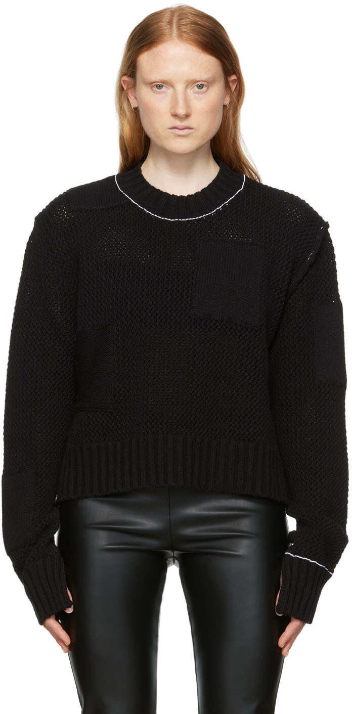 

Черный вязаный свитер MM6 Maison Margiela