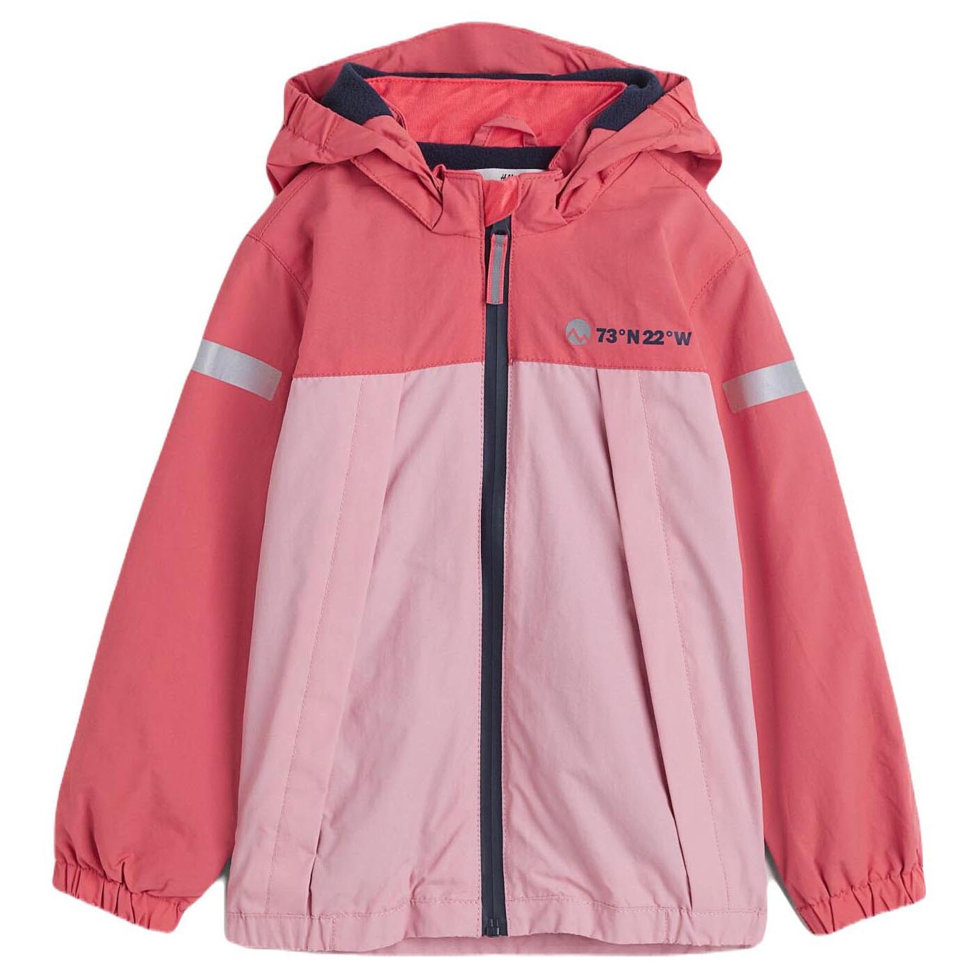 

Куртка H&M Water-repellent Shell Color-block, красный