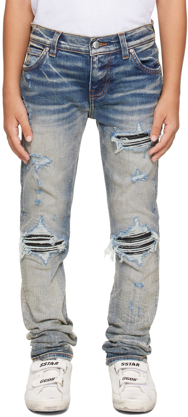 

Детские синие джинсы Mx1 AMIRI, Серый, Детские синие джинсы Mx1 AMIRI