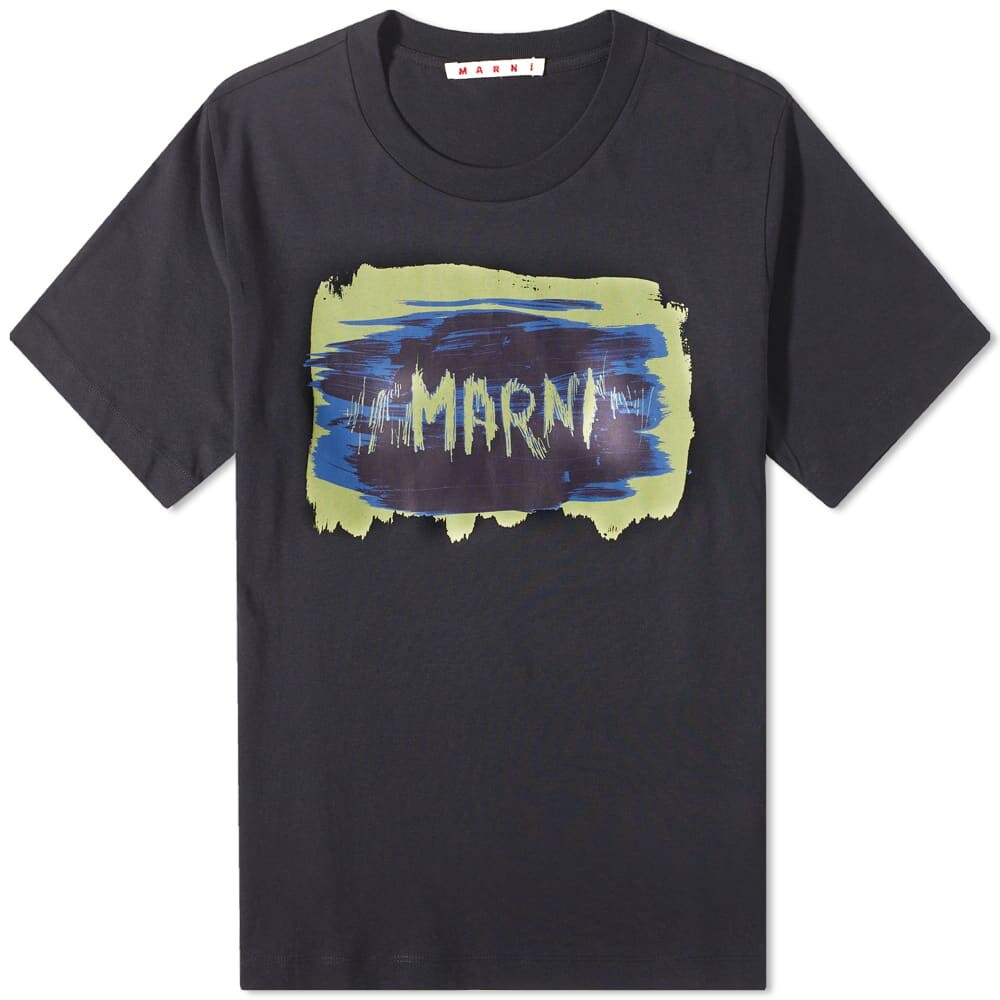 

Футболка с нарисованным логотипом Marni