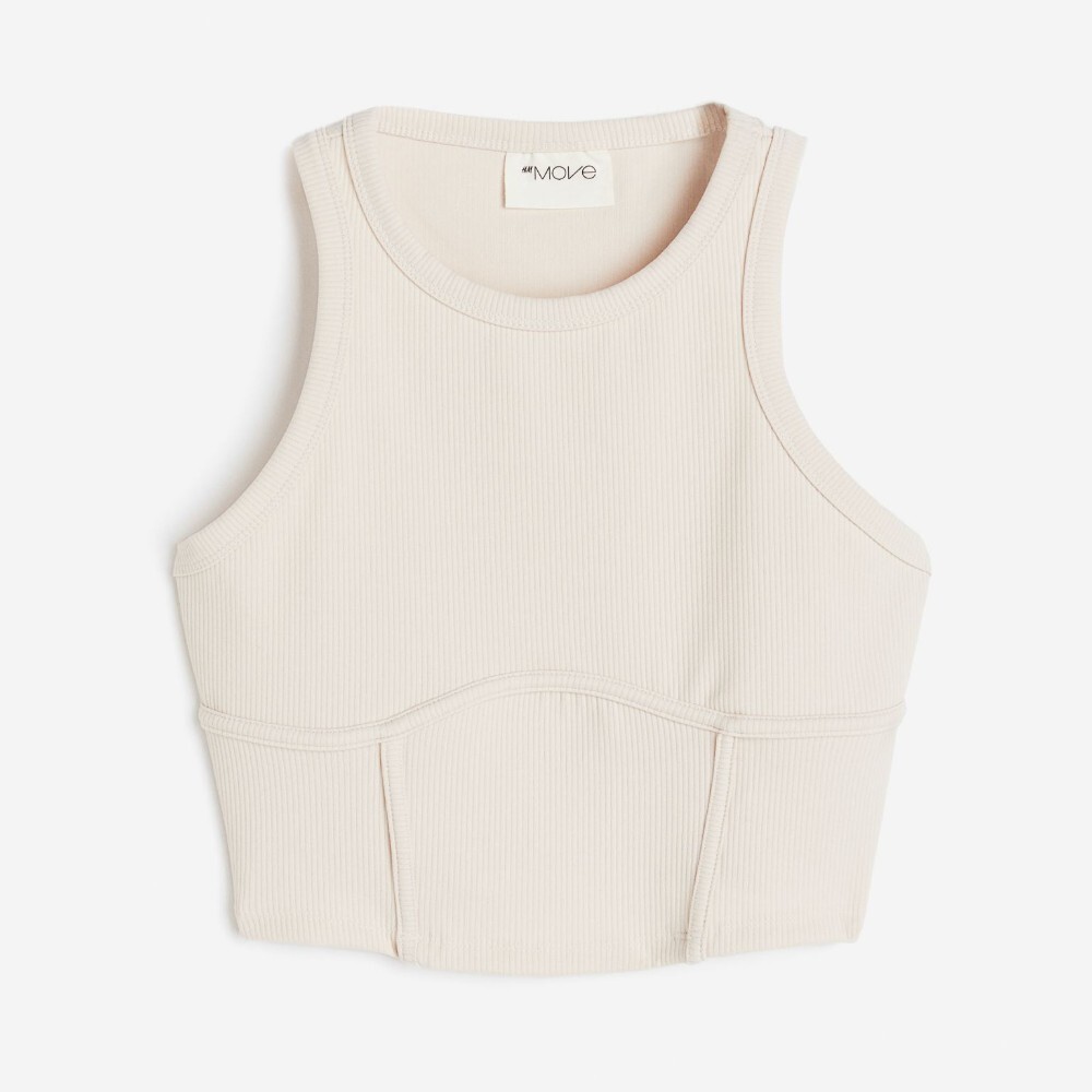 

Топ H&M DryMove Sports, кремовый, Бежевый