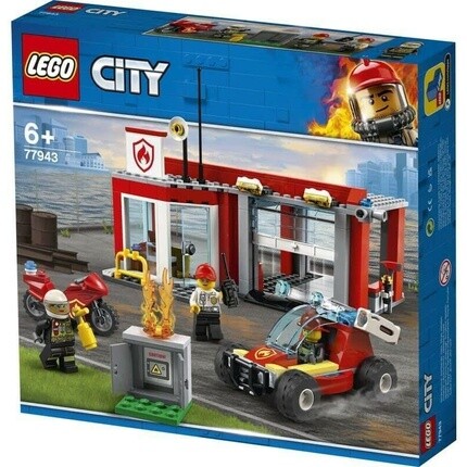

Конструктор Lego City 77943 пожарная станция с 3 минифигурками, возраст 9+