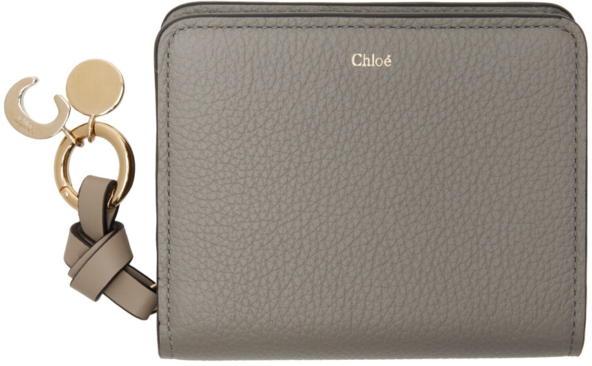

Серый компактный кошелек на молнии Alphabet Chloé
