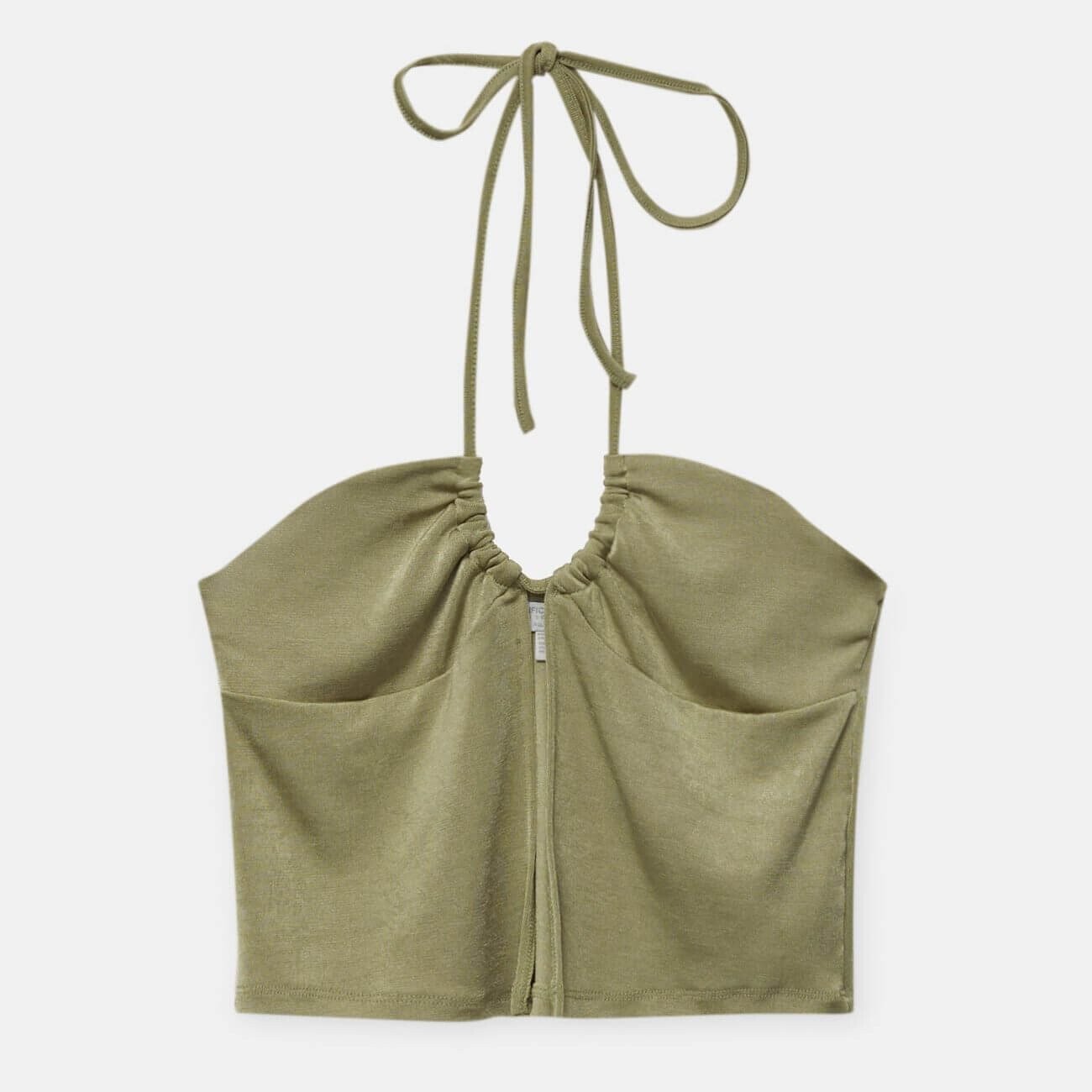 

Топ Pull&Bear Satin Halter, светло-зеленый