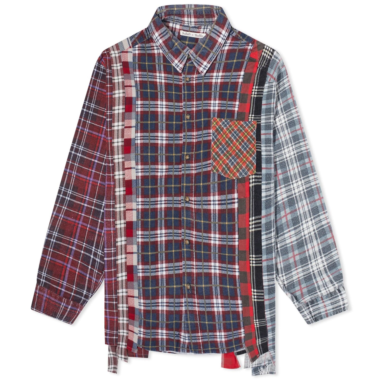 

Рубашка Needles 7 Cuts Wide Flannel Shirt, мультиколор
