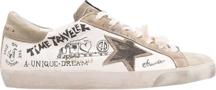 

Кроссовки Golden Goose Superstar Time Traveler, белый