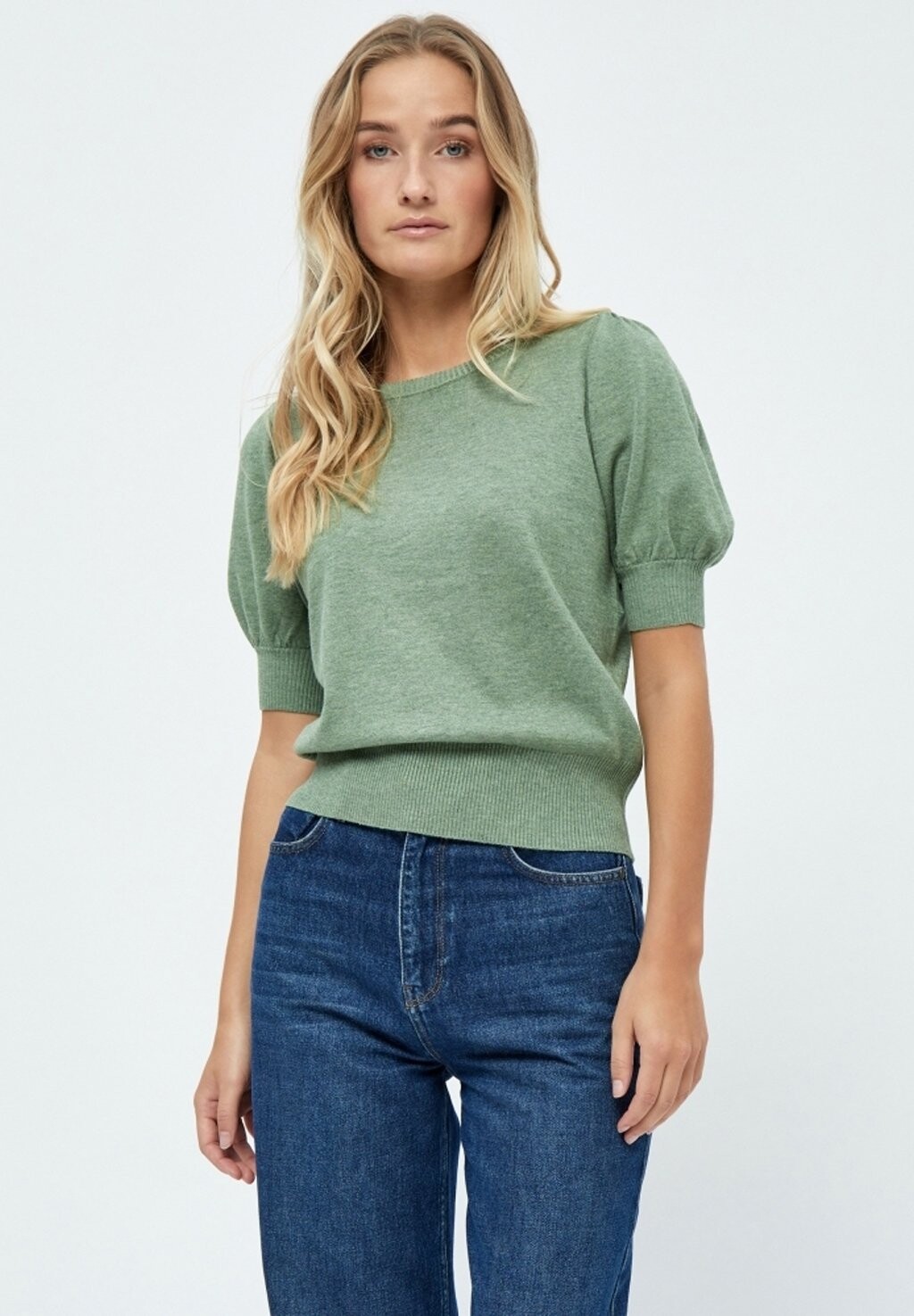 

Базовая футболка MILIVA KNIT TEE Minus, цвет basil green melange
