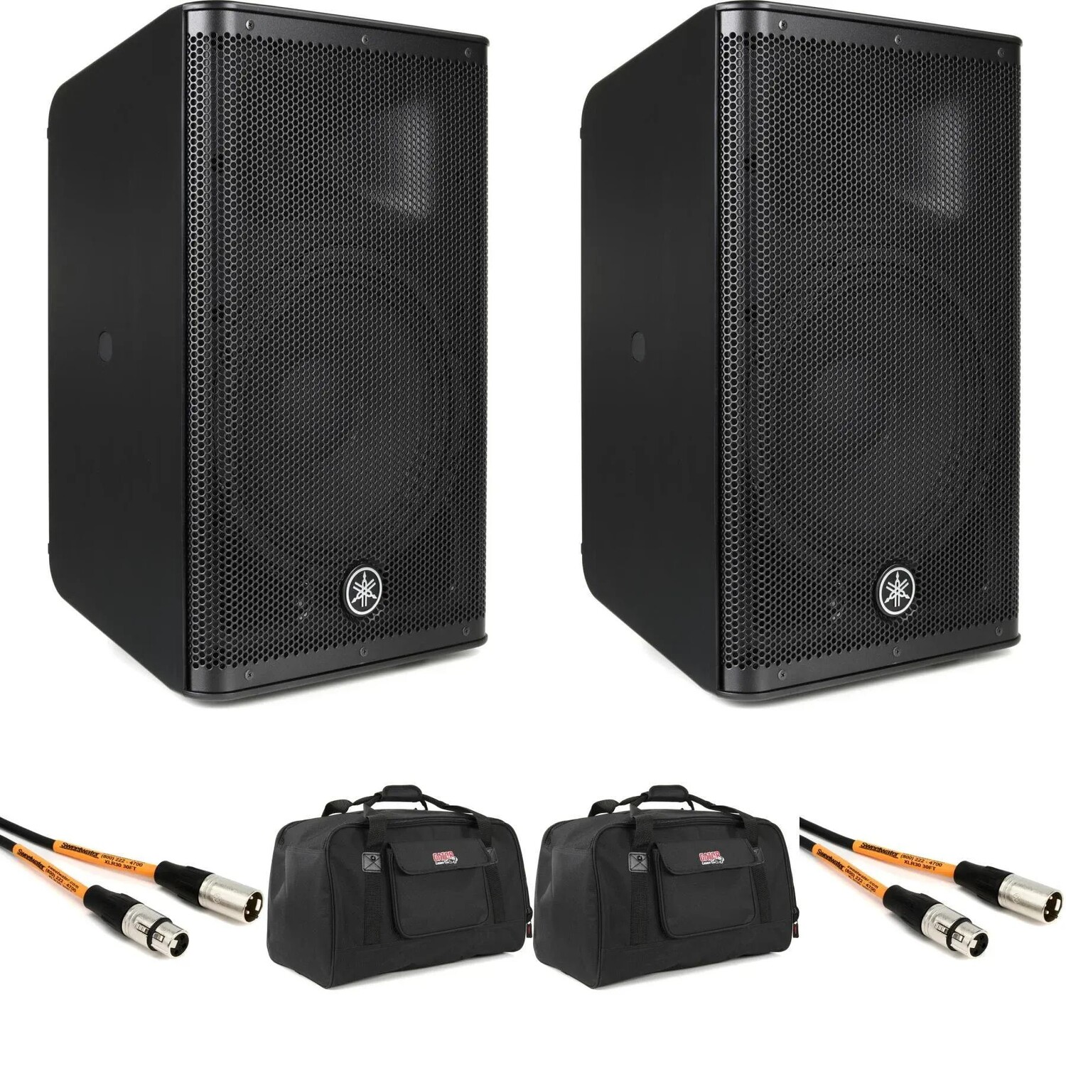 

Пара активных колонок Yamaha DXR10mkII, 1100 Вт, 10 дюймов, в сумках
