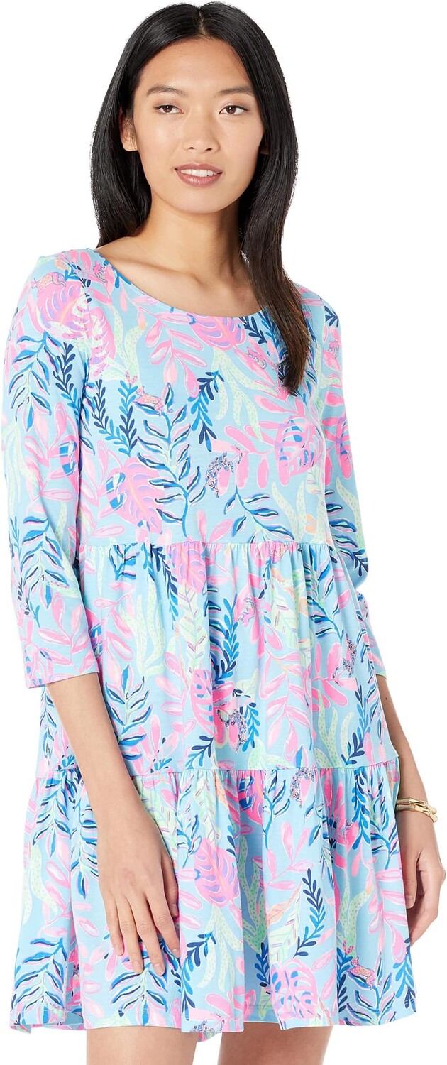 

Платье Джанна Lilly Pulitzer, цвет Porto Blue Youve Been Spotted