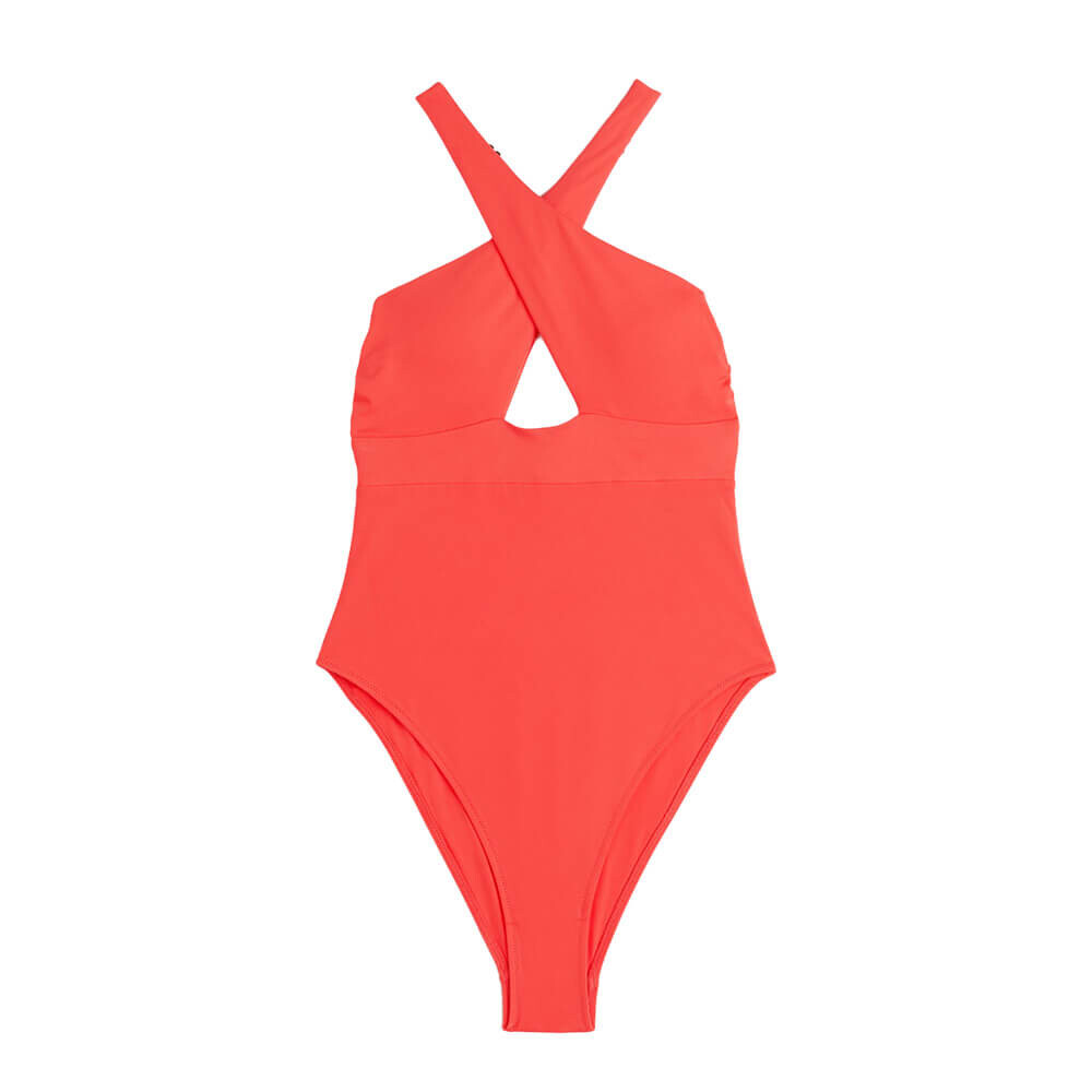 

Купальник H&M High Leg Shaper, ярко-красный