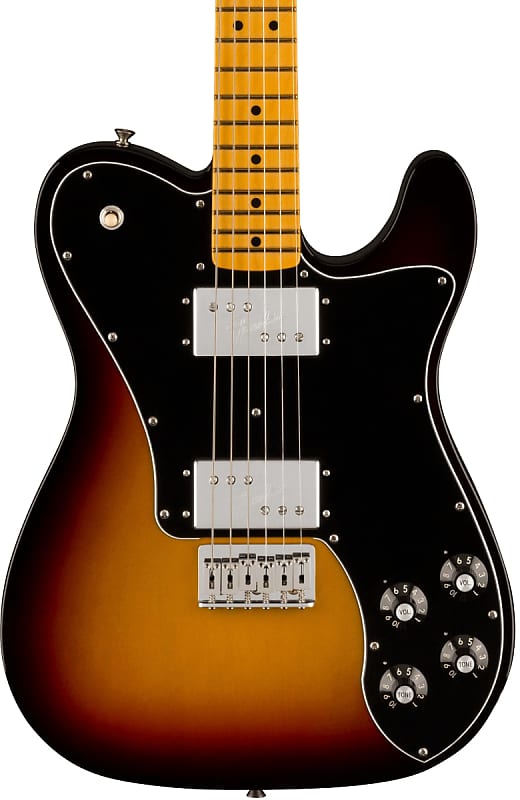 цена Fender American Vintage II 1975 Telecaster Deluxe MP 3-Color Sunburst с футляром Fender American II Telecaster Deluxe MP w/case