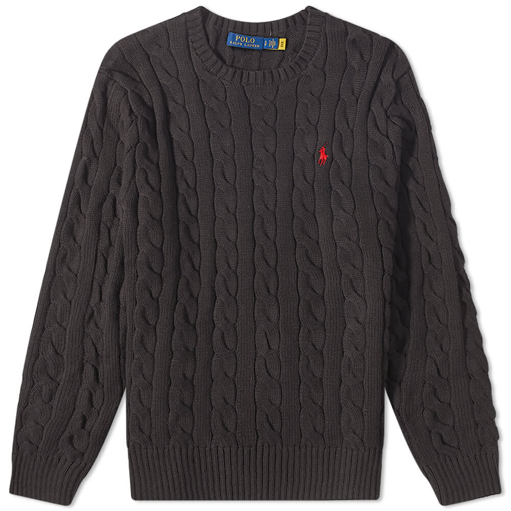 

Джемпер Polo Ralph Lauren Cotton Cable Crew Knit, Серый