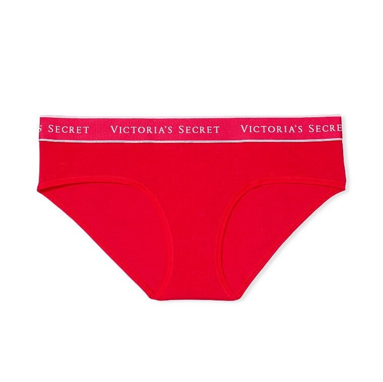 

Трусы Victoria's Secret Logo Cotton Hiphugger, красный