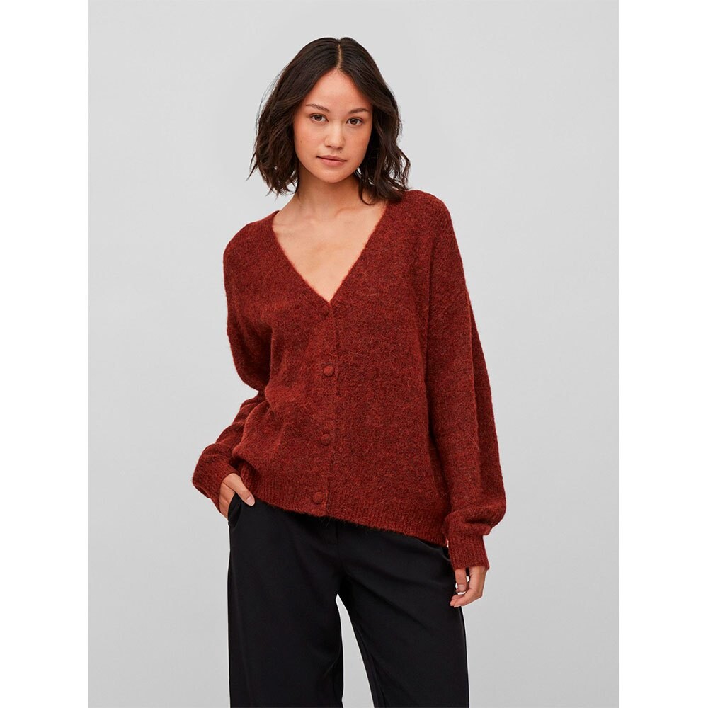 

Кардиган Vila Jamina Oversize Long, коричневый