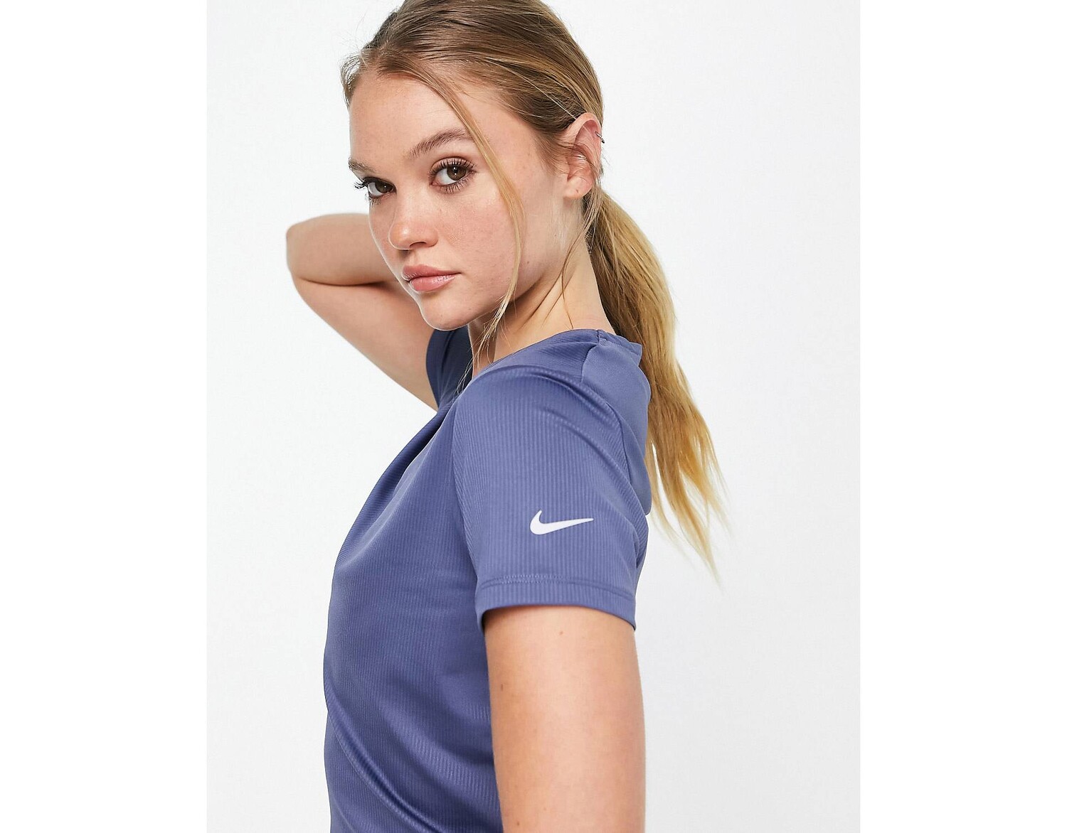 

Синяя футболка с V-образным вырезом Nike Running, Синий