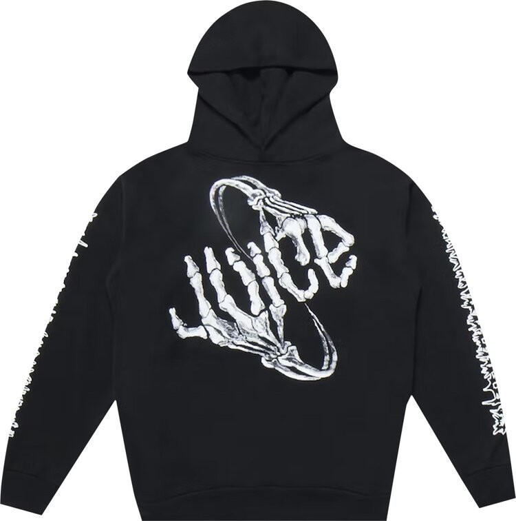 

Худи Vlone x Juice WRLD Bone Hoodie 'Black', черный
