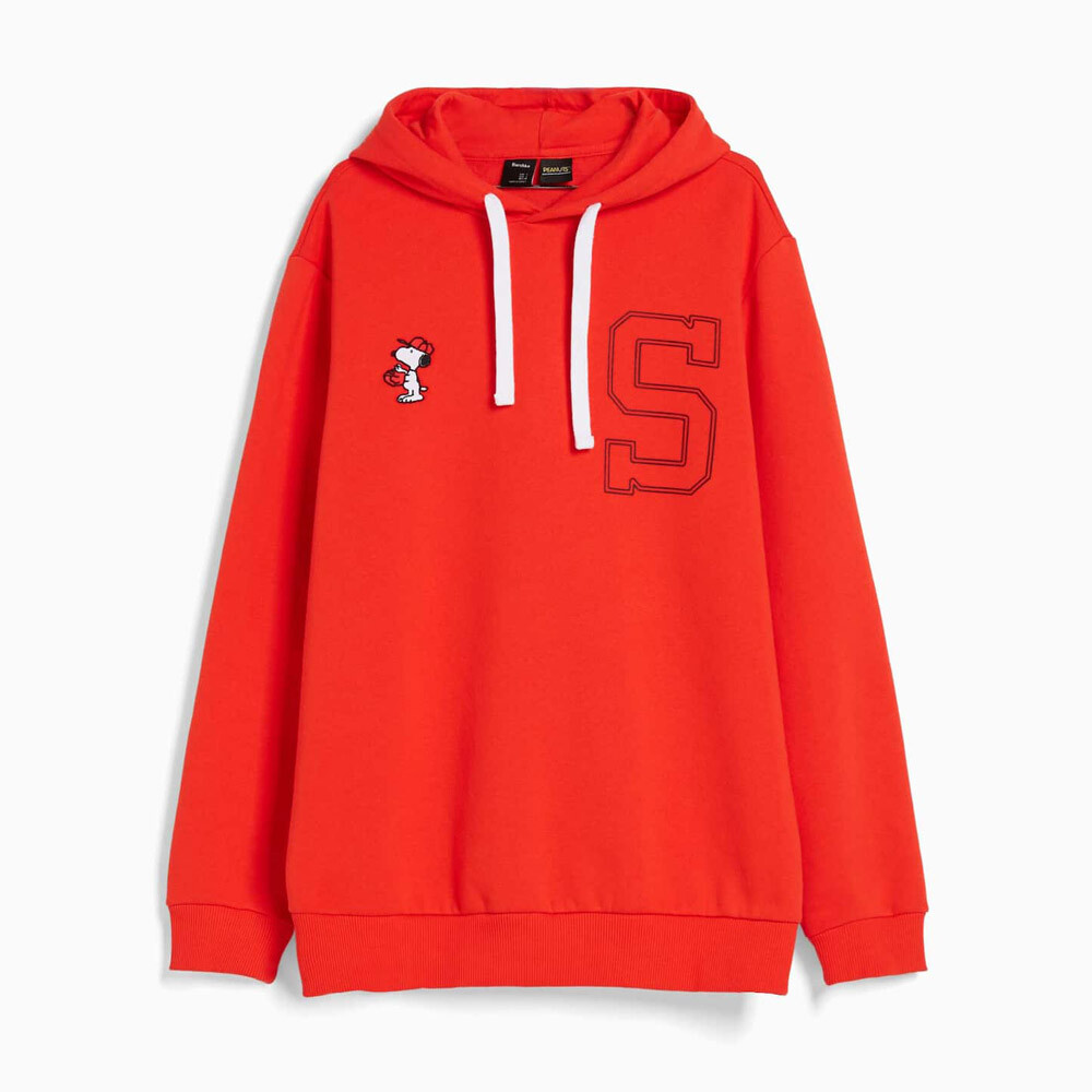 

Худи Bershka Snoopy Embroidery, оранжевый