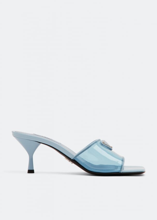 

Мюли PRADA Plexiglas mules, синий