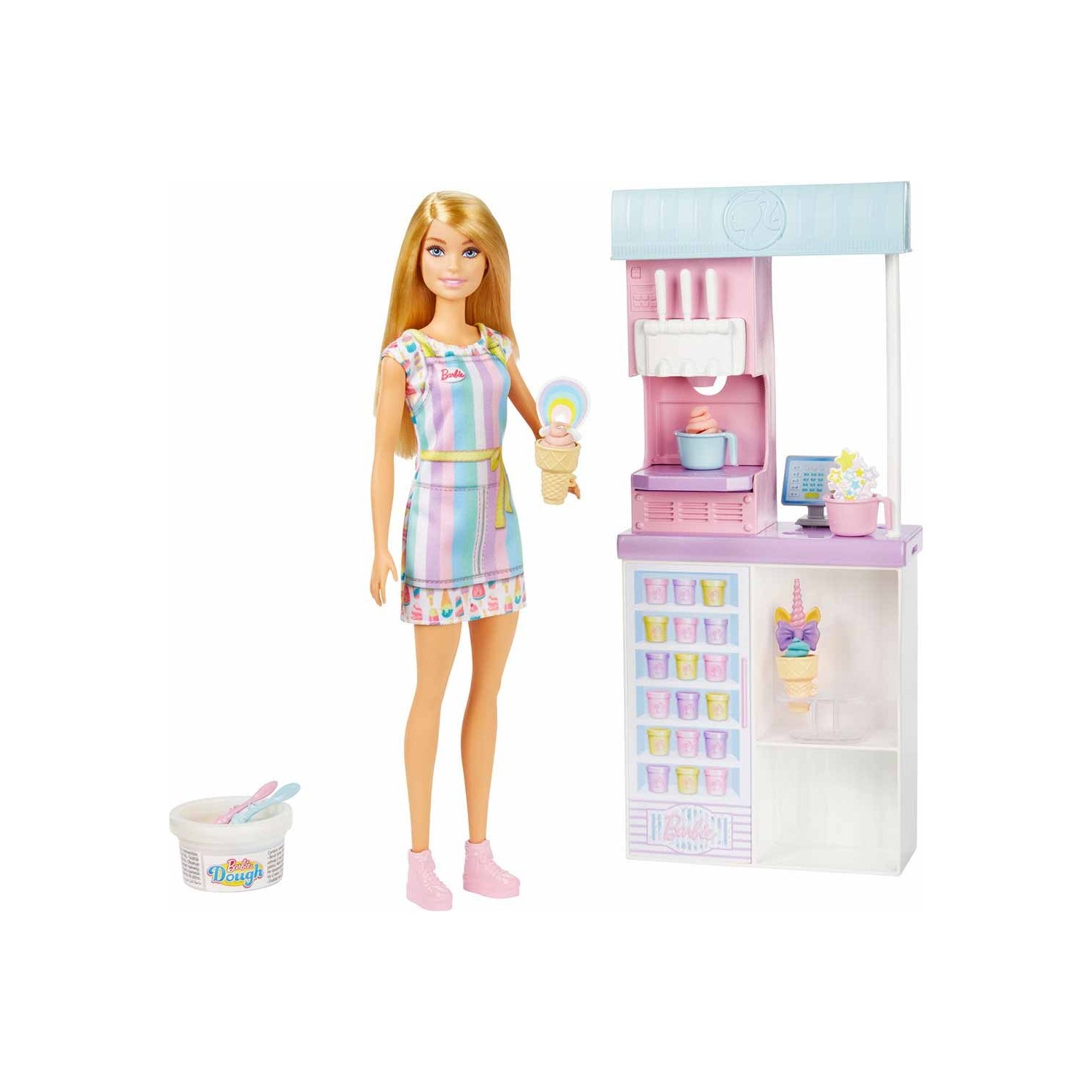цена Игровой набор Barbie Ice Cream Shop HCN46