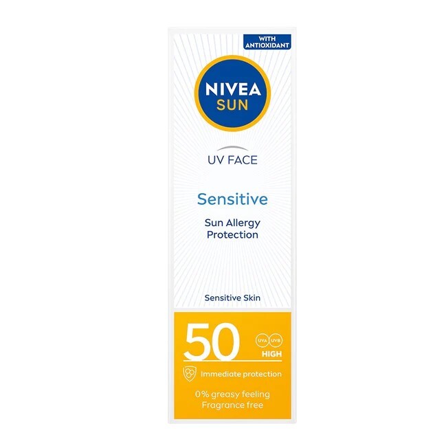 

Крем для лица Nivea Sun Sensitive для чувствительной кожи SPF50, 50мл