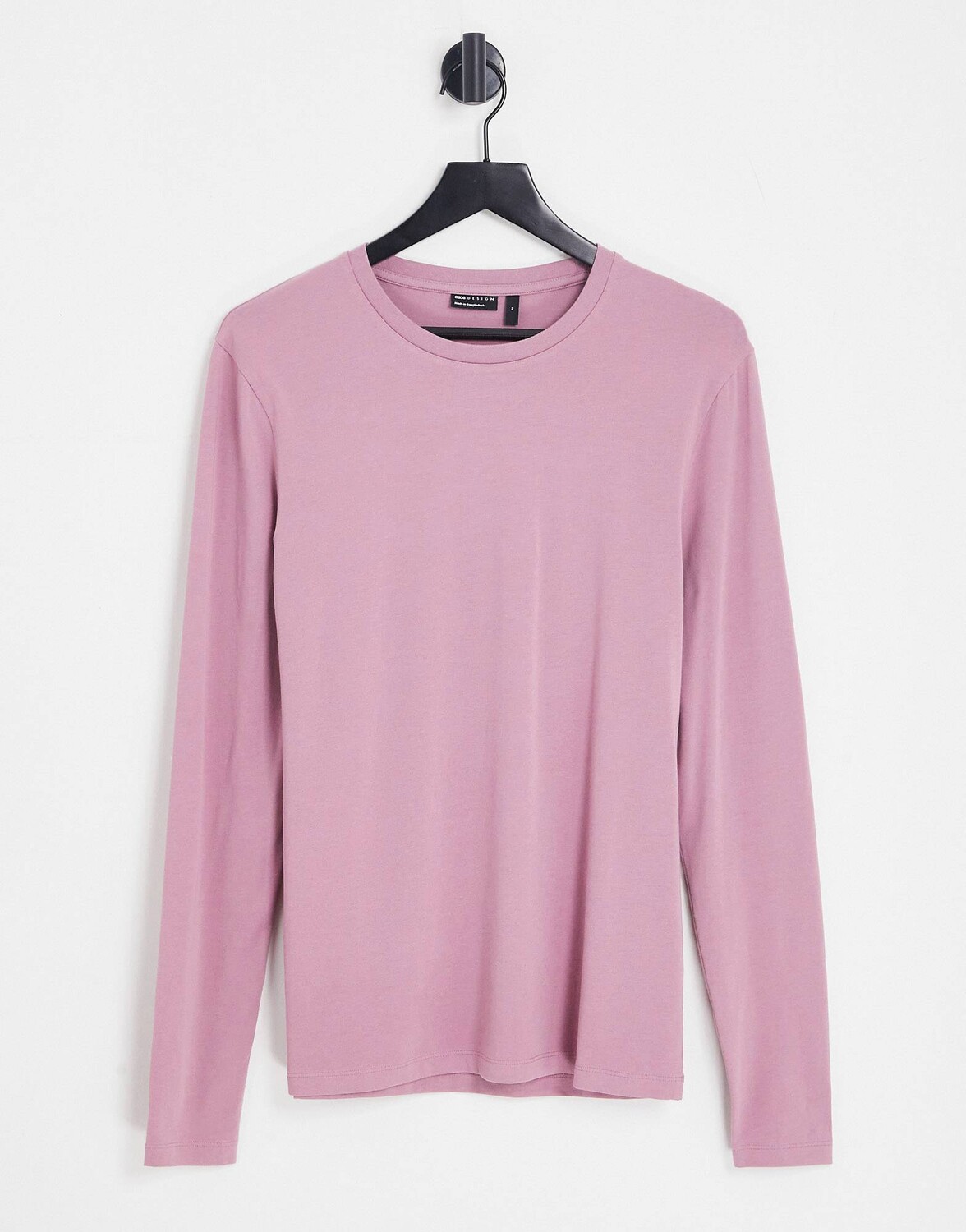 

Фиолетовая футболка с длинными рукавами ASOS DESIGN