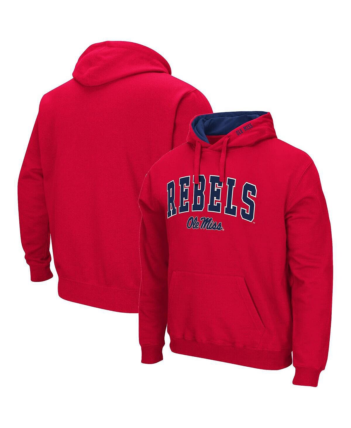 

Мужская толстовка с капюшоном red ole miss rebels arch logo 3.0 Colosseum, красный