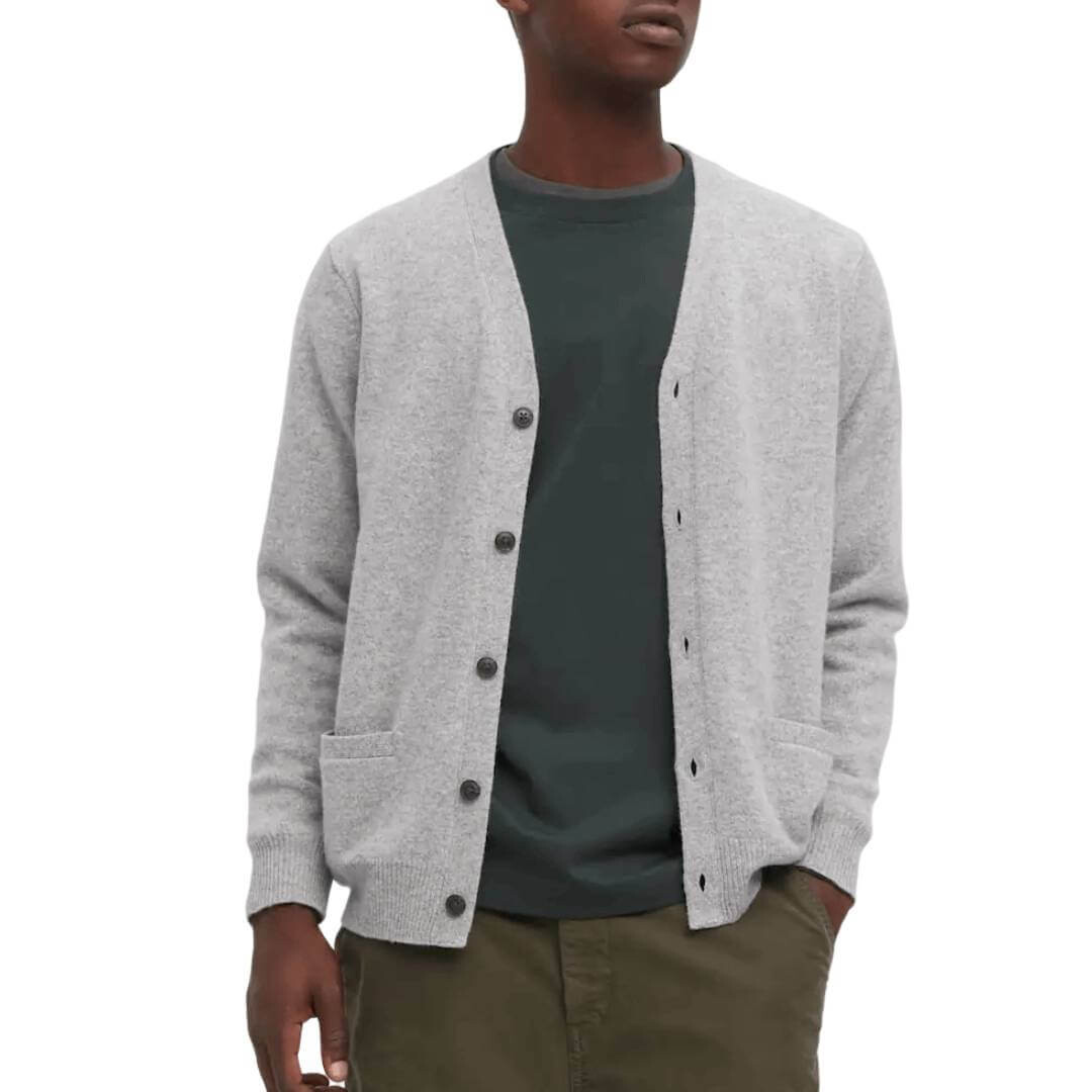 

Кардиган Uniqlo Premium Lambswool, серый