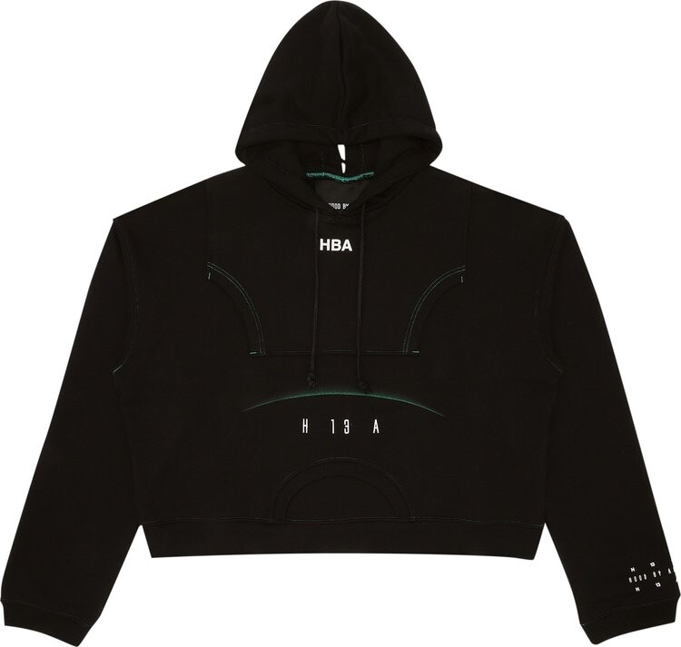 

Толстовка Hood By Air Oversized Hooded Sweatshirt 'Black', черный