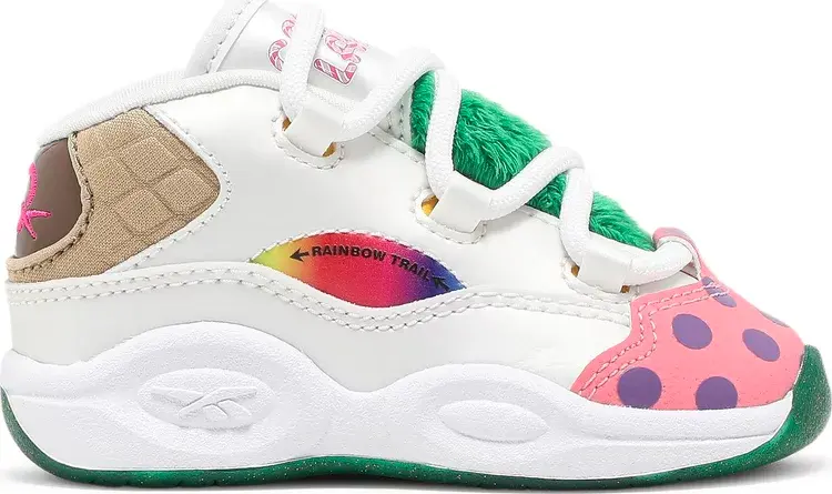 

Кроссовки hasbro x question mid toddler 'candy land' Reebok, белый
