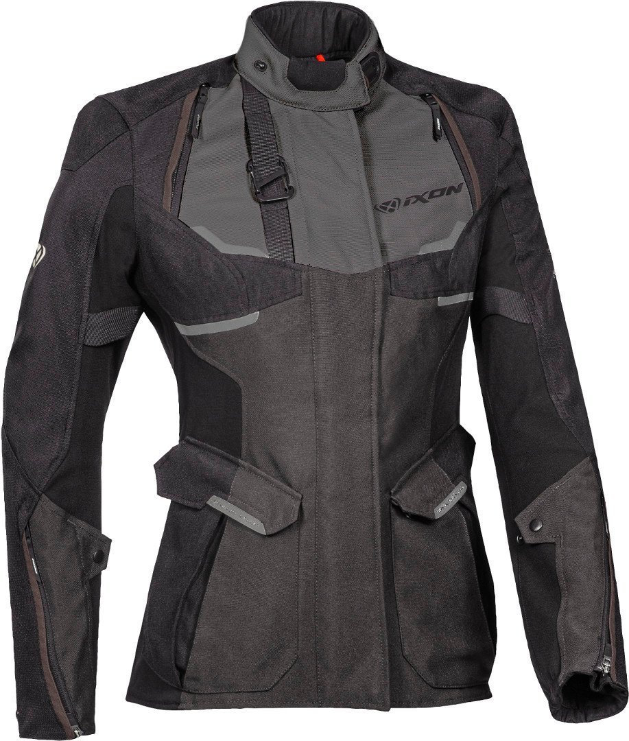 Ixon Eddas Дамы Мотоцикл Текстиль куртка, черный/серый