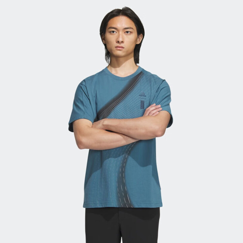 

Футболка Adidas Wuji GFX, голубой, Синий