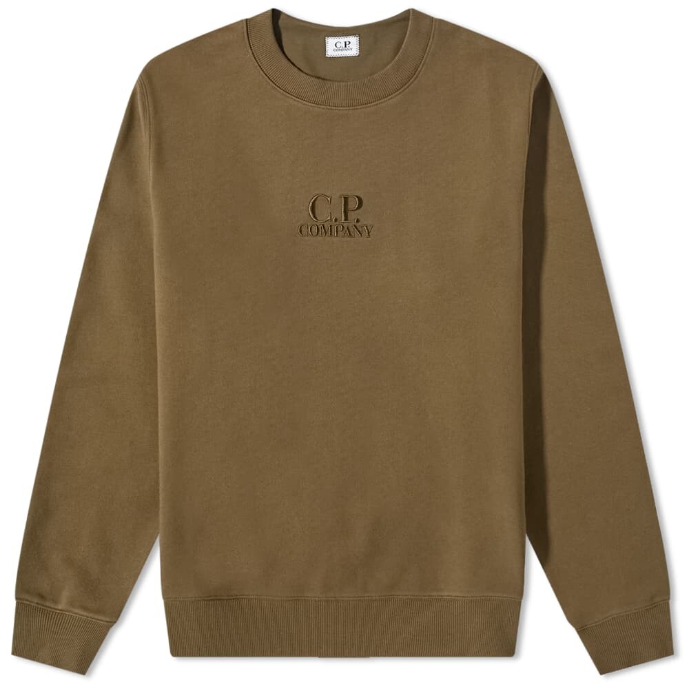 

Толстовка C.P. Company Garment Dyed Centre Logo Crew Sweat