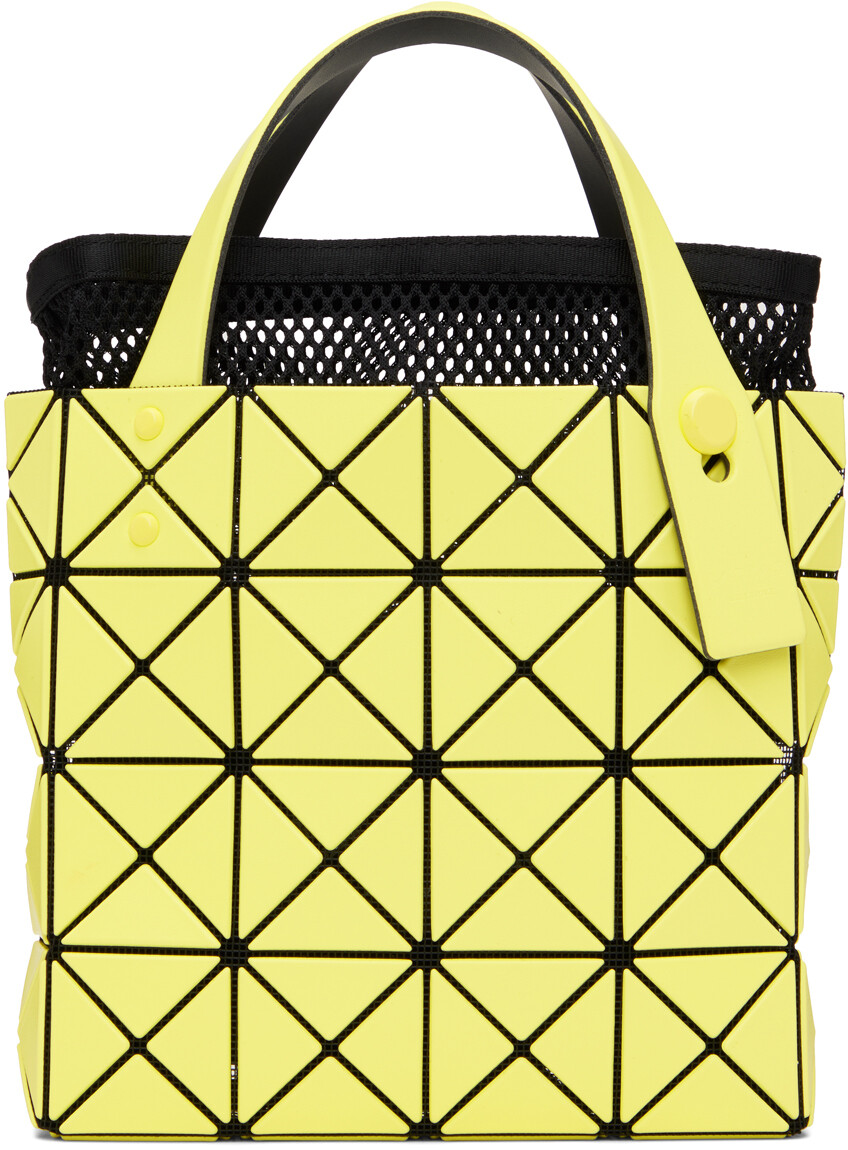 

Желтая объемная объемная большая сумка Lucent Bao Bao Issey Miyake