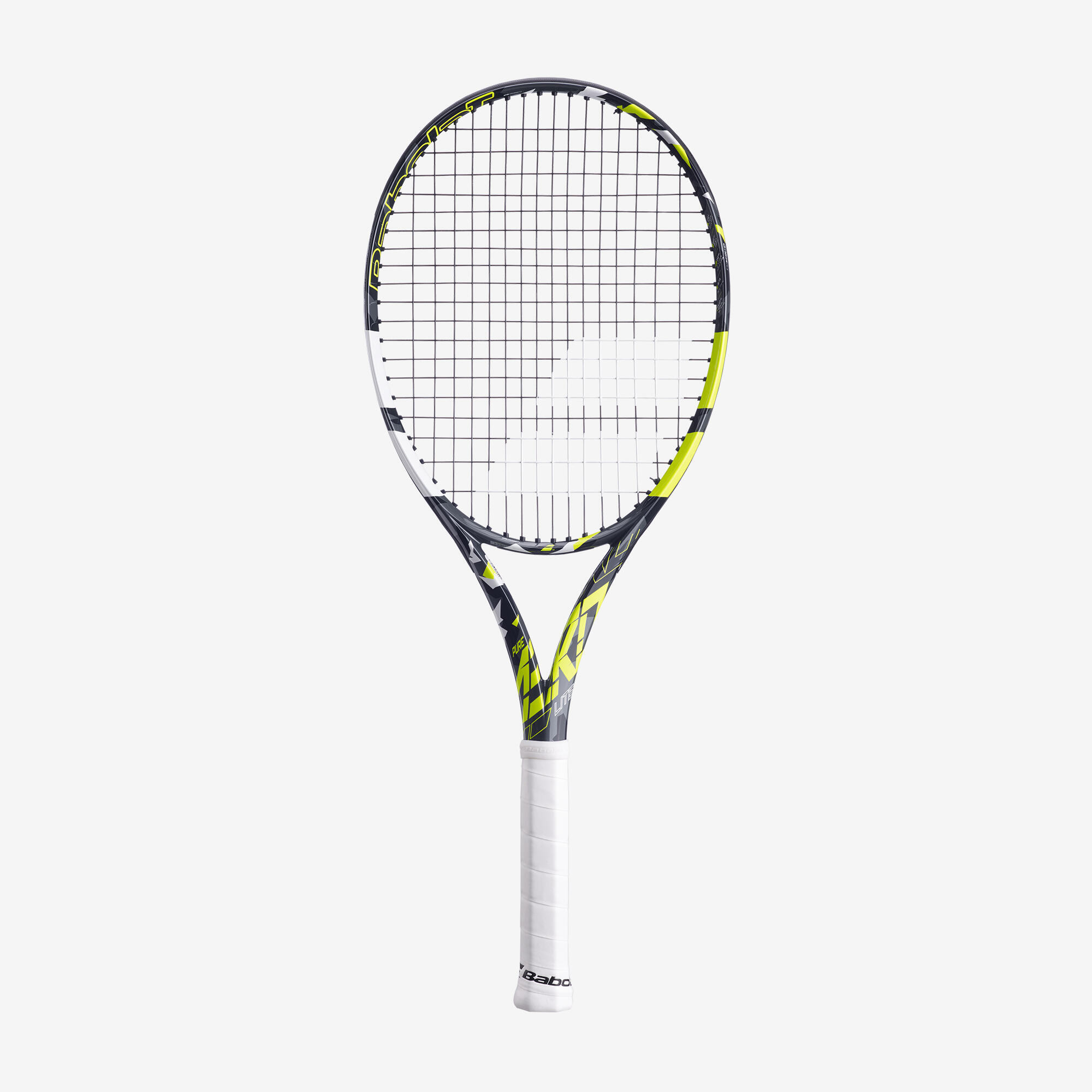 Ракетка теннисная взрослая Baboloat - Pure Aero Lite Grey/Yellow 270 г BABOLAT, темно-серый/неоново-желтый/белый ракетка для большого тенниса babolat pure aero lite желтый