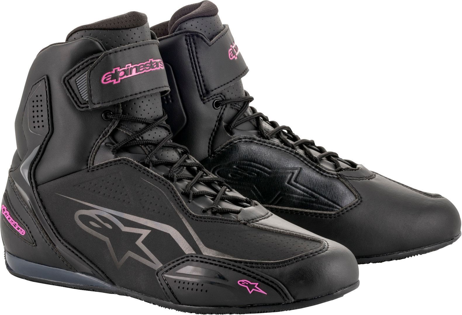 Женские мотоциклетные ботинки Alpinestars Stella Faster-3, черный/розовый