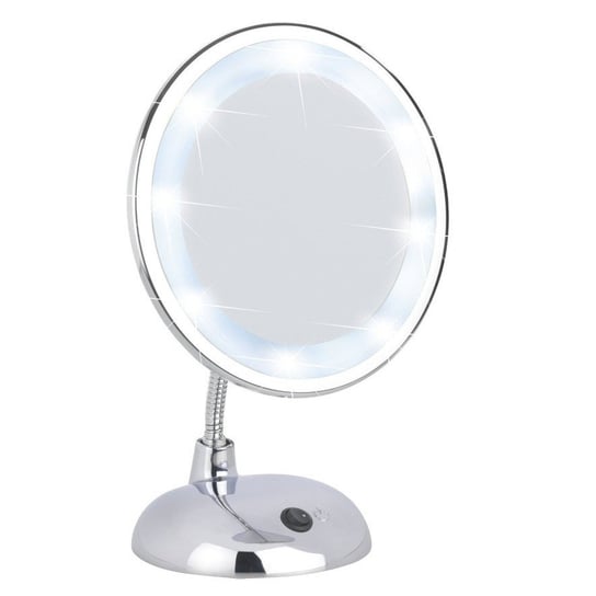 Косметическое зеркало WENKO Style, LED, 17x28 см , серебро wenko aerator hose 130mm x m22