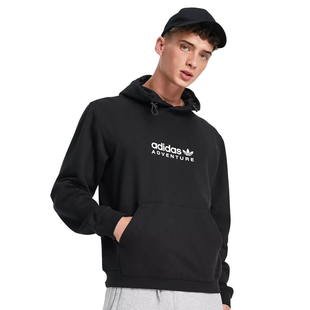 

Худи Adidas Originals Adventure Chest Logo, черный
