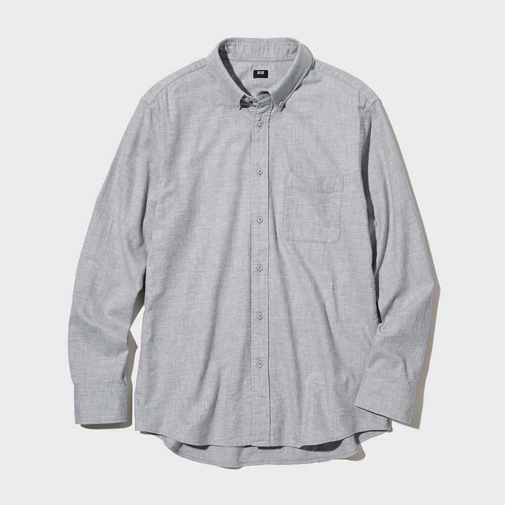 

Рубашка унисекс Uniqlo, серый