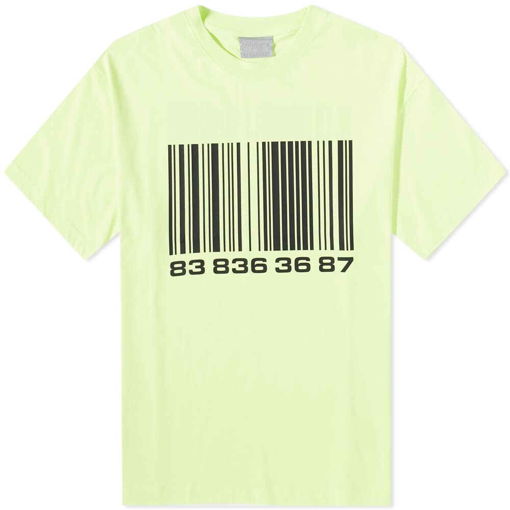 

Футболка VTMNTS Big Barcode Tee, Желтый