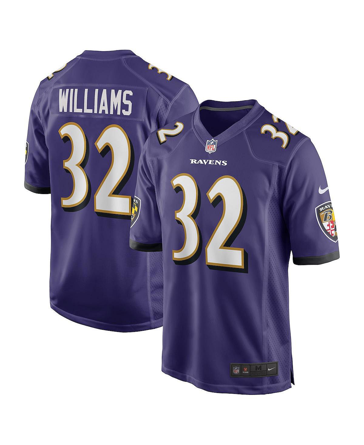 Мужская футболка marcus williams purple baltimore ravens player game Nike, фиолетовый