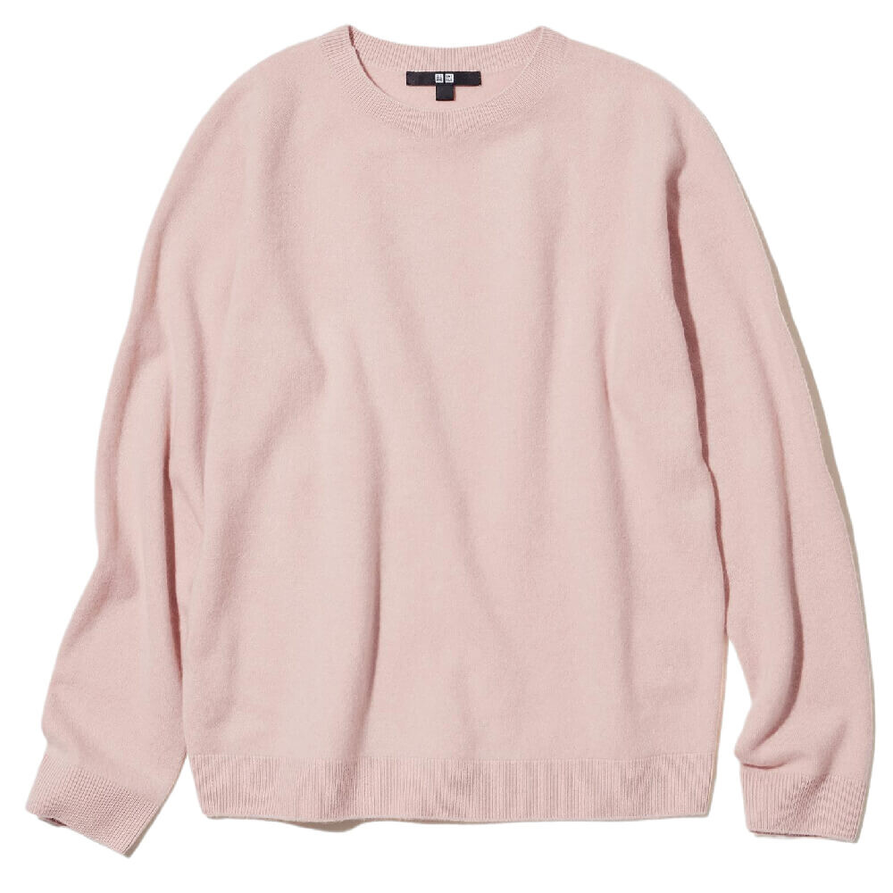 

Джемпер Uniqlo Cashmere 3D Knit Seamless, нежно-розовый