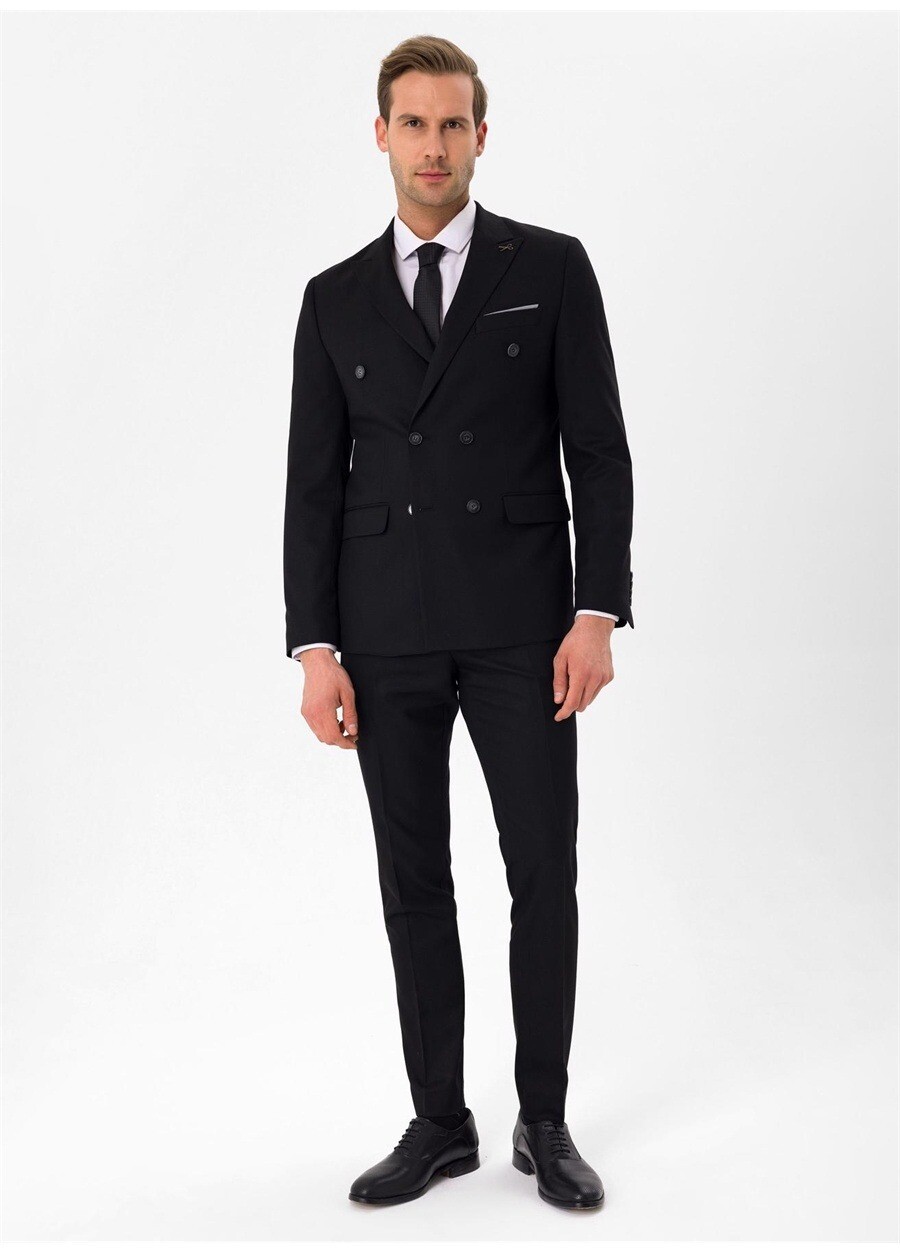 

Мужской костюм Slim Fit Süvari, черный