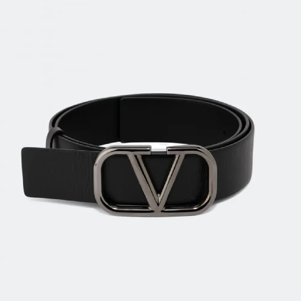 

Ремень VALENTINO GARAVANI VLogo Signature leather belt, черный